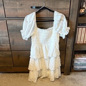 Elegant White Midi Dress